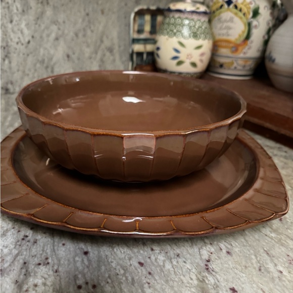 Sango Other - Sango “Society Brown” Serveware Set
